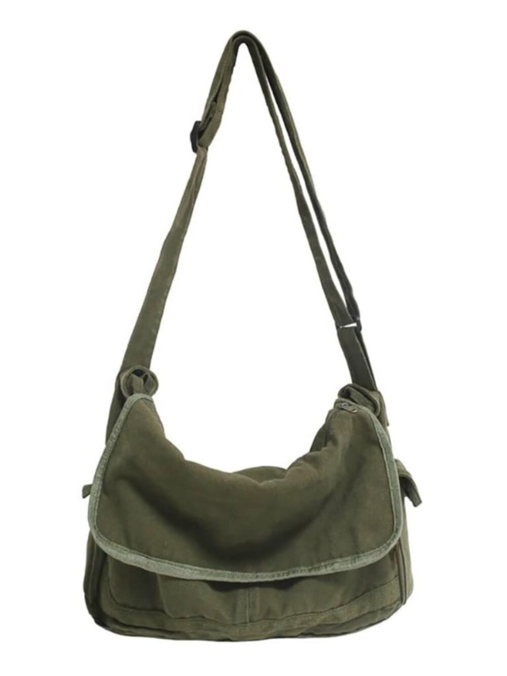 Vintage Canvas Messenger Bag for Men Women Crossbody Bag Satchel Shoulder Bag